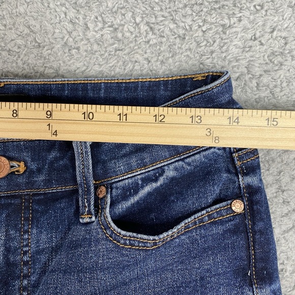 Talbots Barely Boot Cut Jeans Size 4 Dark Wash Mid Rise Blue Denim - Picture 4 of 13